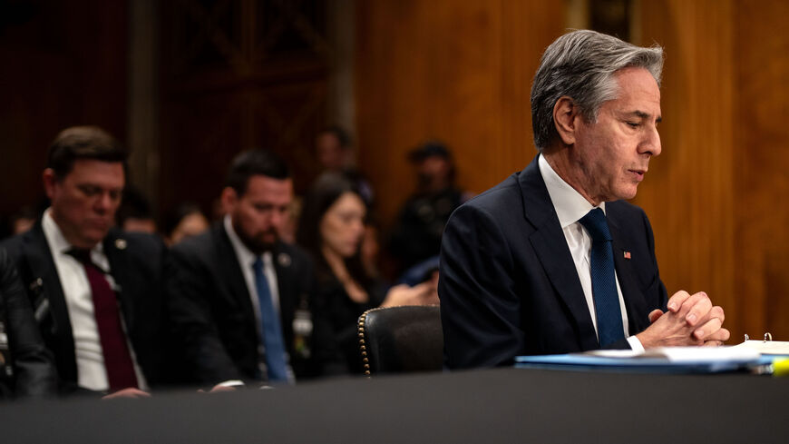 US Secretary of State Antony Blinken testifies before the Senate Foreign Relations Committee on Capitol Hill on May 21, 2024 in Washington, DC. 