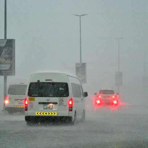 Dubai's roads were badly hit by the heavy downpours
