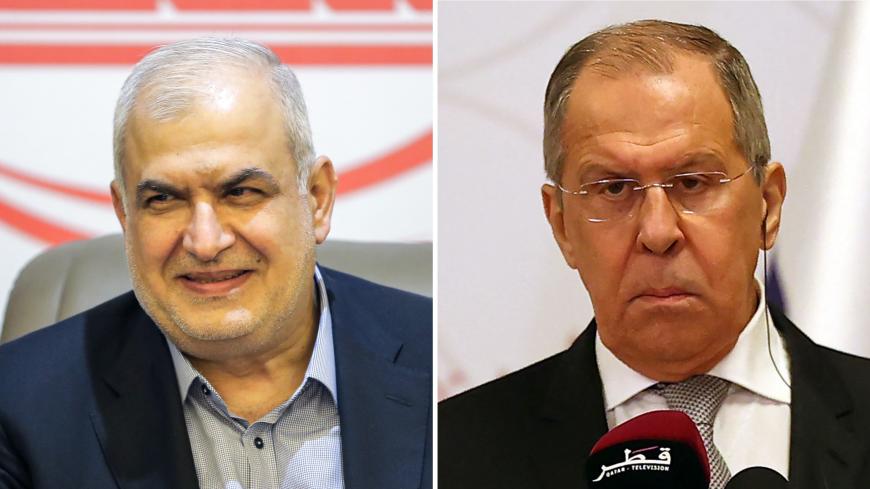 Mohammad Raad (L) and Sergey Lavrov (R)