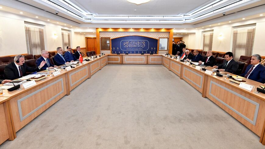 High-level officials from Turkey and Iraq held a security summit in Baghdad, March 14, 2024.