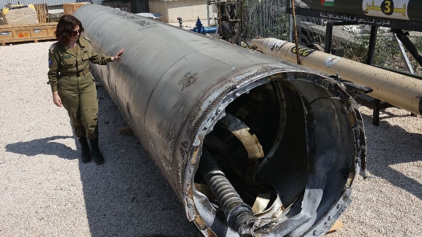 An Iranian missile that fell on Israel during the unprecedented weekend attack
