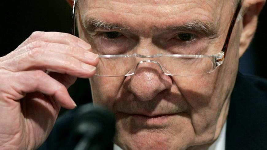 Former National Security Advisor Brent Scowcroft testifies before the Senate Foreign Relations Committee on Capitol Hill in Washington February 1, 2007.   REUTERS/Jim Young    (UNITED STATES)