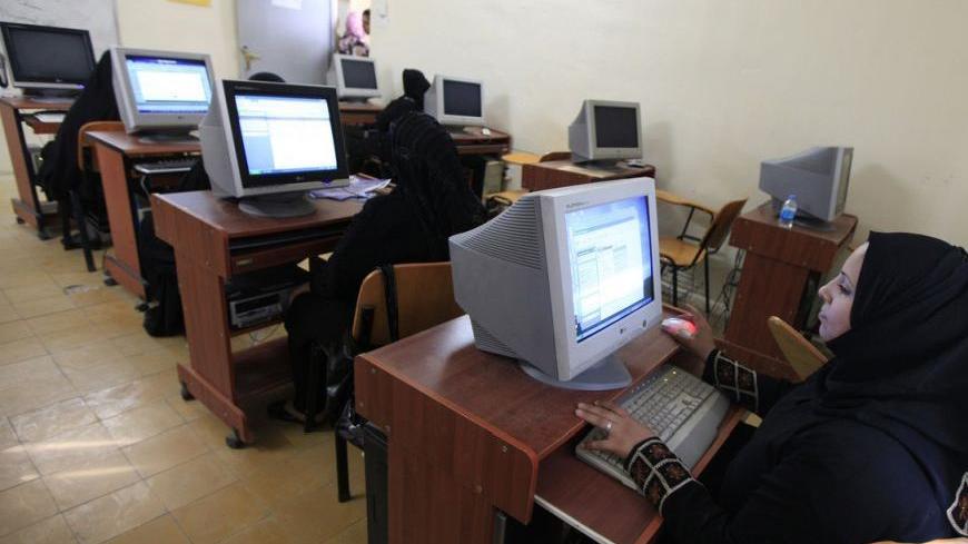 Widows learn how to use computers at a widows training and development center in Baghdad, November 13, 2012. Baghdad's Widows Training and Development Centre offers training to improve employment prospects for widows and help enable them to set up their own businesses to support their families. Established in 2006 and funded by a number of international charities, the centre has initiated a number of training and awareness workshops to support widows and orphans financially, socially and psychologically. Pi