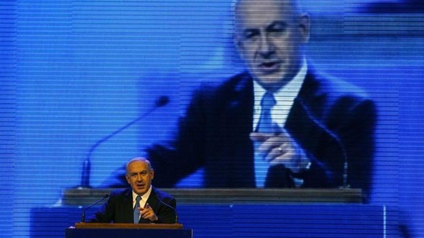 Israel's Prime Minister Benjamin Netanyahu speaks during the launch of his Likud Beiteinu party campaign ahead of the upcoming January 22 national elections, in Jerusalem December 25, 2012. REUTERS/Ronen Zvulun (JERUSALEM - Tags: POLITICS ELECTIONS)