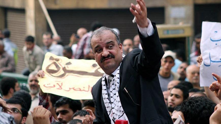 Secretary General of the Muslim Brotherhood's Freedom and Justice Party, Mohamed El-Beltagi, led thousands of protesters who marched from Cairo's Al-Azhar Mosque to Tahrir Square in condemnation of the Israeli attacks on the Gaza Strip. Friday November 16.