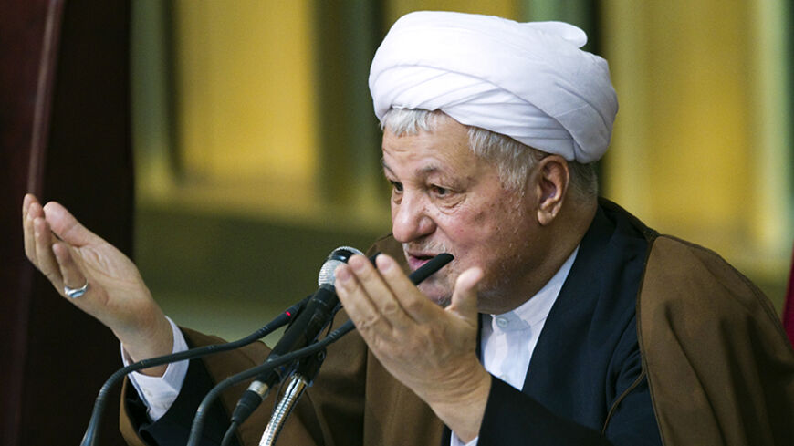 EDITORS' NOTE: Reuters and other foreign media are subject to Iranian restrictions on leaving the office to report, film or take pictures in Tehran.

Former Iranian president Akbar Hashemi Rafsanjani gives the opening speech during Iran's Assembly of Experts' biannual meeting in Tehran March 8, 2011. Rafsanjani lost his position on Tuesday as head of an important state clerical body after hardliners criticised him for being too close to the reformist opposition. REUTERS/Raheb Homavandi (IRAN - Tags: POLITIC