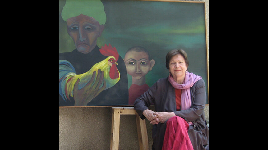 Gizella varga Sinai with the painting Mazenderan(North 5).jpg