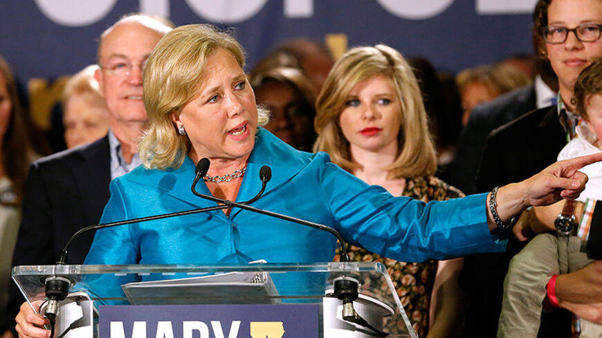 Democrat Mary Landrieu makes a speech after the results of the midterm elections in Louisiana, New Orleans, November 4, 2014.  REUTERS/Jonathan Bachman (UNITED STATES - Tags: POLITICS ELECTIONS) - RTR4CV6X