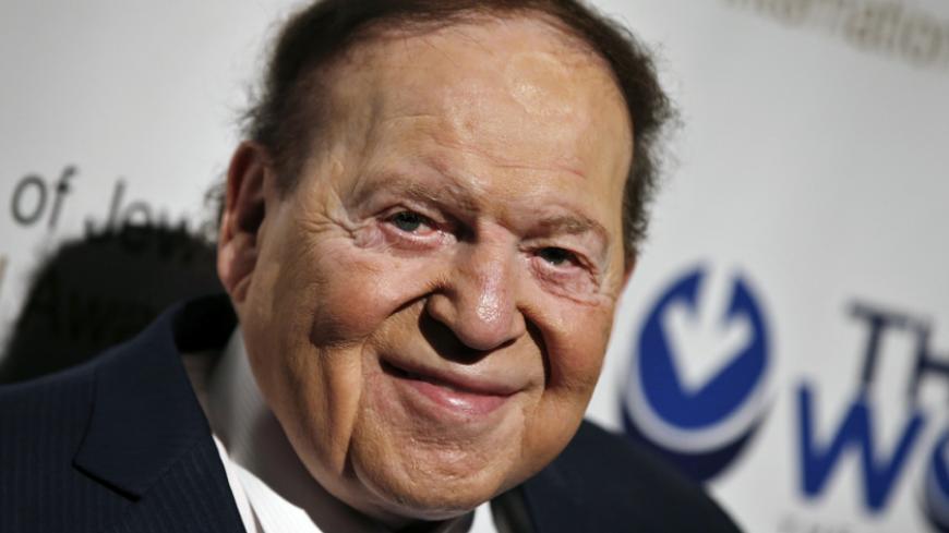 Las Vegas gaming tycoon Sheldon Adelson attends the second Annual Champions of Jewish Values International Awards Gala in New York, May 18, 2014.    REUTERS/Mike Segar   (UNITED STATES - Tags: BUSINESS SOCIETY) - RTR3PQTR
