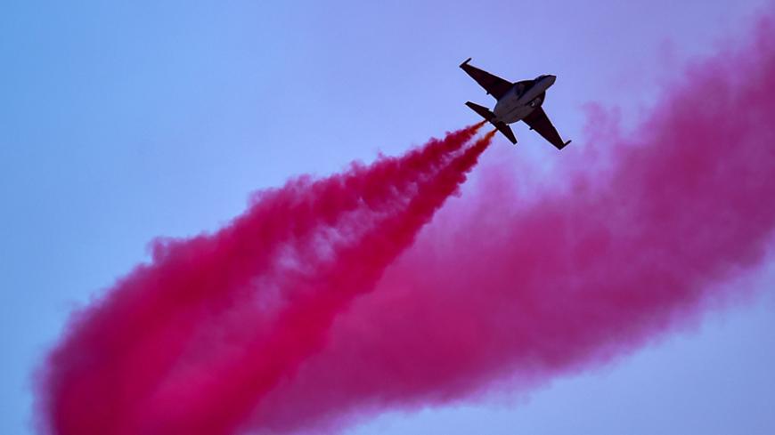 A Russian Yakovlev Yak-130 Mitten subsonic two-seat advanced jet trainer performs during the MAKS-2015, the International Aviation and Space Show, in Zhukovsky, outside Moscow, on August 25, 2015. AFP PHOTO / KIRILL KUDRYAVTSEV        (Photo credit should read KIRILL KUDRYAVTSEV/AFP/Getty Images)