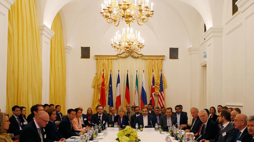 A general view of a meeting of the joint commission tasked with monitoring the implementation of a nuclear deal between Iran and six world powers in Vienna, Austria, December 7, 2015. REUTERS/Heinz-Peter Bader - RTX1XJAH
