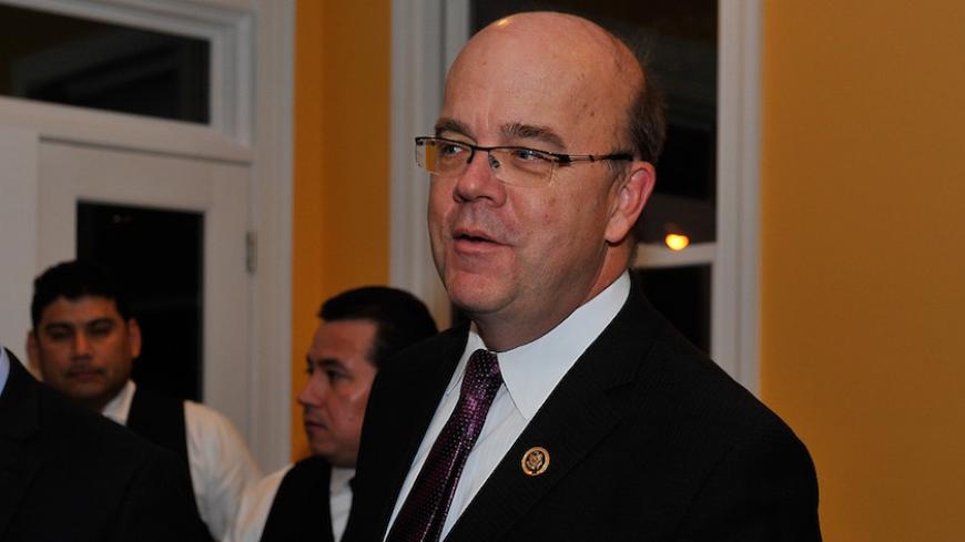 WASHINGTON, DC - DECEMBER 09:  Congressman Jim McGovern (D-MA) gather for a #RefugeesWelcome Dinner on December 9, 2015 in Washington DC.  (Photo by Larry French/Getty Images MoveOn.org)