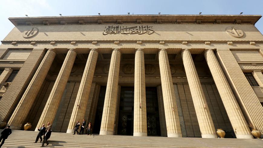 A view of the High Court of Justice in Cairo, Egypt, January 21, 2016. Egypt's highest appeals court adjourned the retrial of former president Hosni Mubarak until April on charges over the killing of protesters during the 2011 uprising that ended his 30-year rule. REUTERS/Mohamed Abd El Ghany - RTX23D41