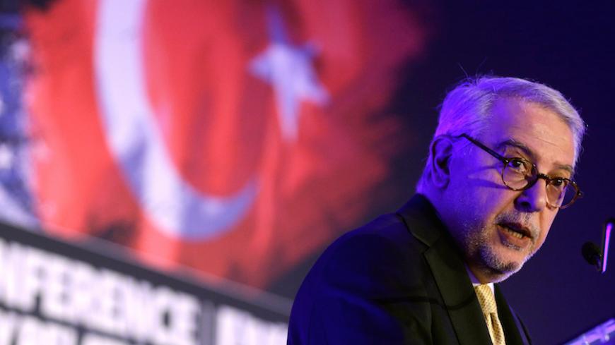 Turkish Ambassador to the United States Serdar Kilic speak to the Conference on U.S.-Turkey Relations in Washington, U.S., May 22, 2017.   REUTERS/Joshua Roberts - RTX372PN