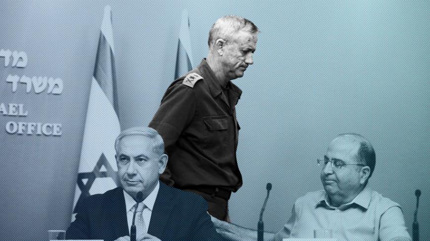 Israeli Prime Minister Benjamin Netanyahu (L), Israeli Defense Minister Moshe Yaalon (R) and Chief of Staff General Benny Gantz (C) give a joint press conference at the prime minister's office in Jerusalem, on August 27, 2014. Netanyahu said that Islamist foe Hamas had achieved none of its demands in a truce ending 50 days of deadly conflict in Gaza. Hamas was hit hard and got none of its demands," Netanyahu said at a news conference in Jerusalem, his first comments since the ceasefire went into effect on A