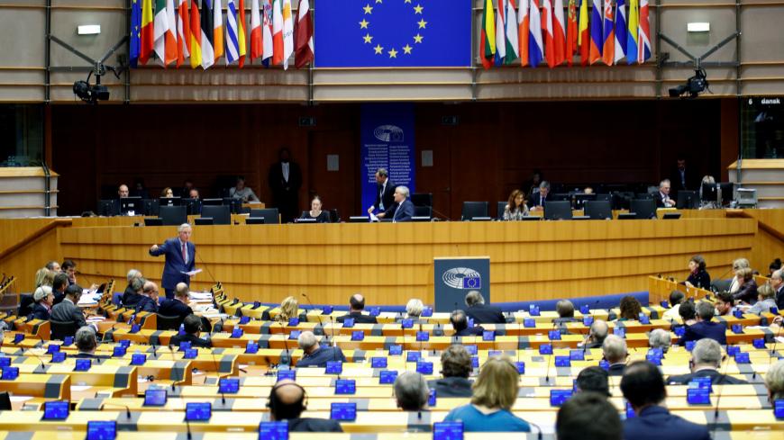 European Union Chief Brexit Negotiator Michel Barnier speaks during a plenary session of the EU Parliament in Brussels, Belgium January 30, 2019. REUTERS/Francois Lenoir - RC1E5D8D6500