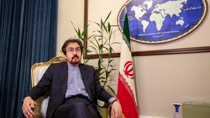 Bahram Ghasemi, Iran's foreign ministry spokesman, gives an interview with AFP in the capital Tehran on October 2, 2018. (Photo by ATTA KENARE / AFP)        (Photo credit should read ATTA KENARE/AFP/Getty Images)