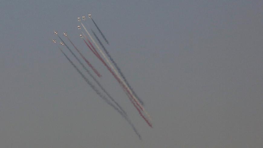Egyptian Air Force holds an air show displaying F-16 aircrafts delivered to Egypt by U.S., as part of a military package that had been unfrozen earlier this year, in Cairo, Egypt, July 31, 2015. REUTERS/Asmaa Waguih - GF20000010043