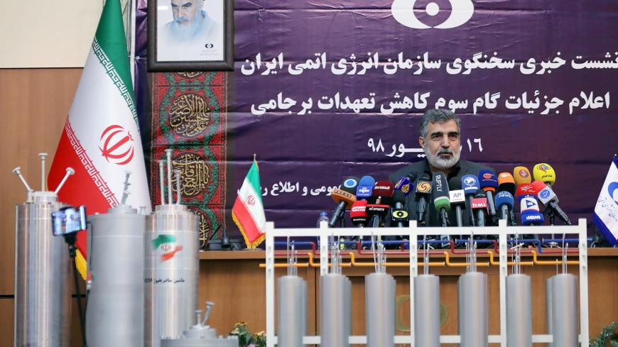 Behrouz Kamalvandi, spokesman for the Atomic Energy Organization of Iran speaks during news conference in Tehran, Iran September 7, 2019. WANA (West Asia News Agency) via REUTERS. ATTENTION EDITORS - THIS IMAGE HAS BEEN SUPPLIED BY A THIRD PARTY. - RC1C186B1CF0