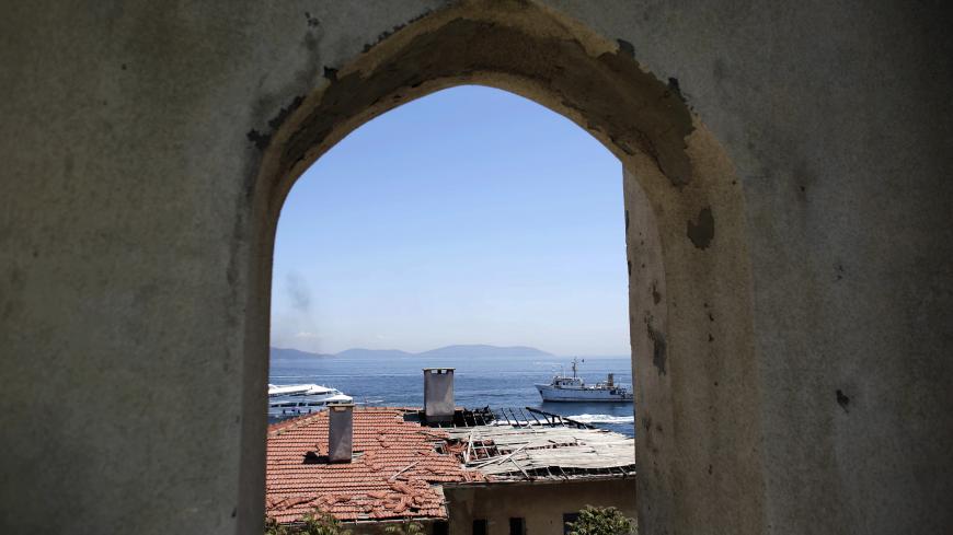 Abandoned military buildings are seen in the deserted Yassiada in Marmara sea off Istanbul, Turkey, May 14, 2015. Turkey's Prime Minister Ahmet Davutoglu inaugurated the "Democracy and Freedom Islands" complex in Yassiada, where the military tribunals sentenced then-prime minister Adnan Menderes along with two of his ministers to death after the May 27, 1960 coup. The complex is expected to be completed in a year and will include a democracy martyrs' monument, a democracy museum, a hotel, conference hall, c