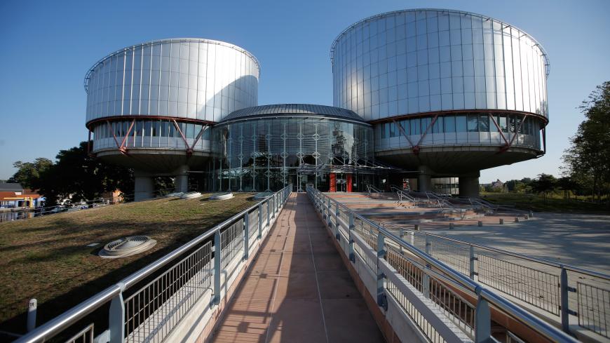 The building of the European Court of Human Rights is seen ahead of the start of a hearing concerning Ukraine's lawsuit against Russia regarding human rights violations in Crimea, at  in Strasbourg, France, September 11, 2019.  REUTERS/Vincent Kessler - RC16452E08A0