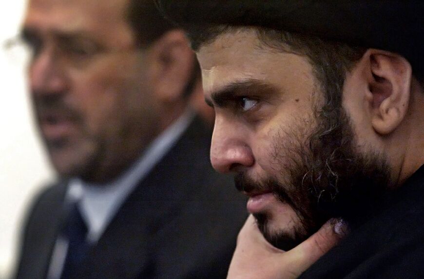 After 2021 elections, a deep rift opened between the pro-Iran camp and followers of the powerful Shiite cleric Moqtada Sadr, pictured in 2006