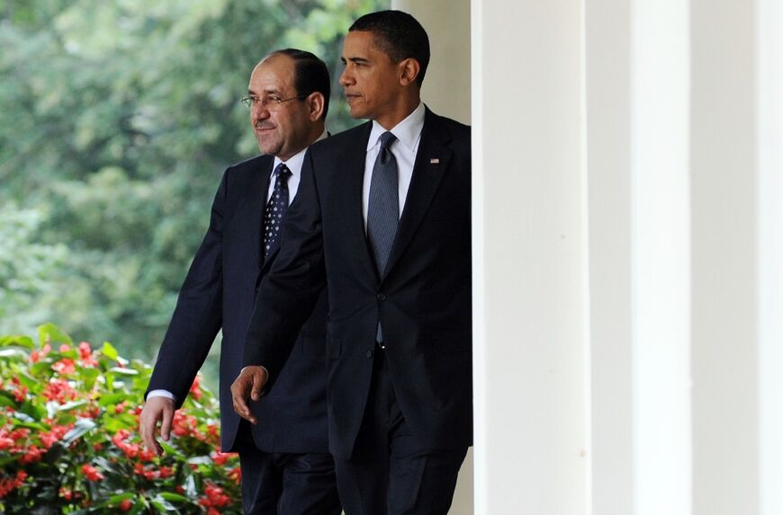 Powerful Shiite players continue to dominate, including Nuri al-Maliki, here with then-US President Barack Obama in 2009 when Maliki was prime minister