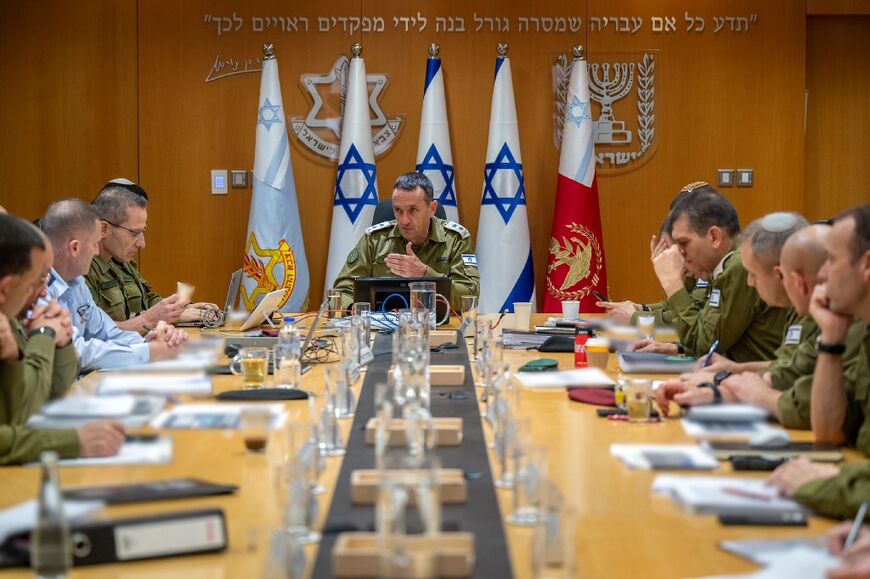 Israeli army heads assess the situation after Iran's attack