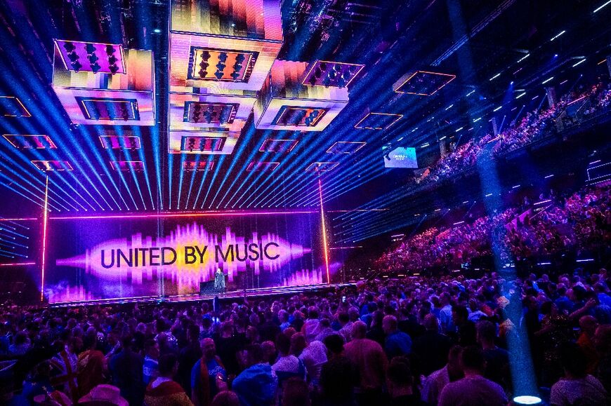 Gerneral view of the audience attending the second semi-final of the 68th edition of the Eurovision Song Contest in Malmo