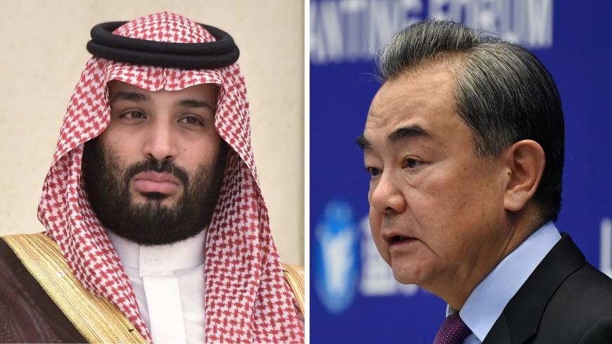 Saudi crown prince and Wang Yi