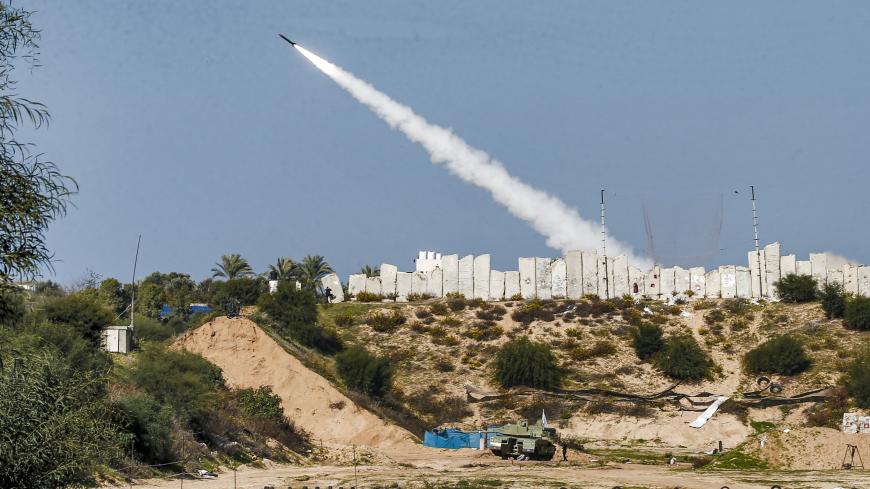 Practice rocket fired in Gaza