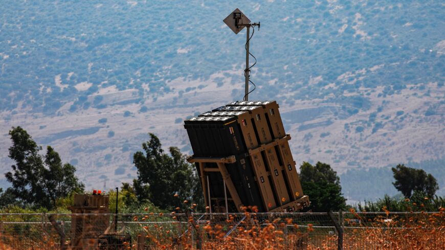 This picture taken on Aug. 25, 2019, shows a view of a battery of Israel's Iron Dome defense system, designed to intercept and destroy incoming short-range rockets and artillery shells, near the town of Bet Hillel in northern Israel.