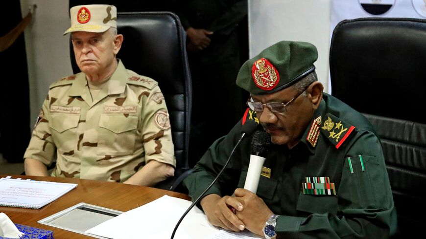 Egyptian and Sudanese military officials