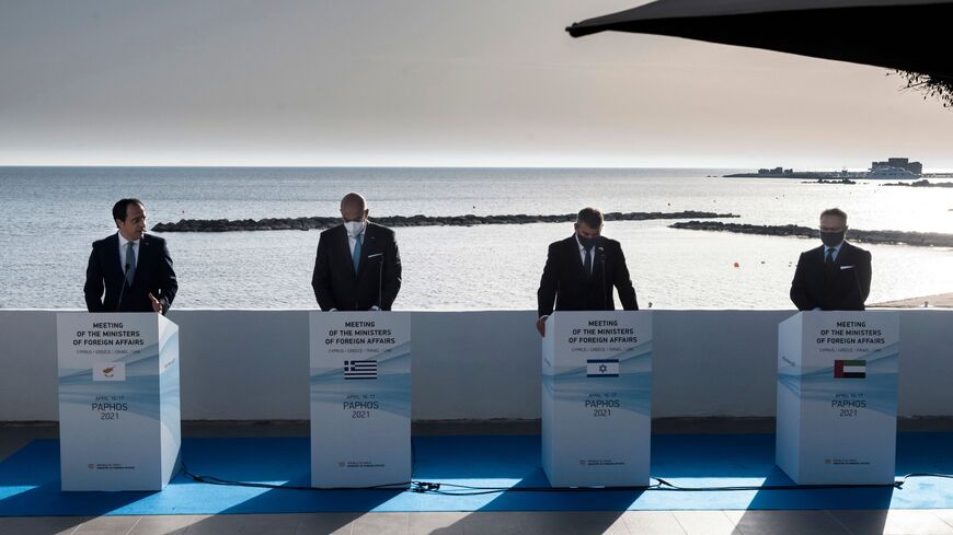 Foreign ministers on the Cyprus coast