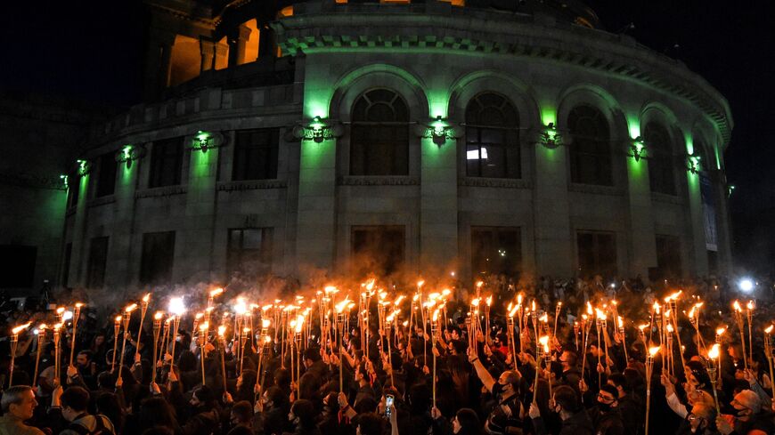 April 23, 2021 torchlight procession in Yerevan