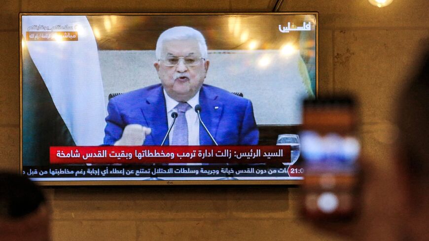Mahmoud Abbas gives televised speech