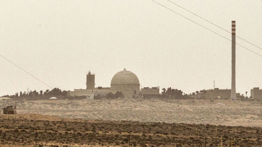 A picture taken on March 8, 2014 show a partial view of the Dimona nuclear power plant in the southern Israeli Negev desert.