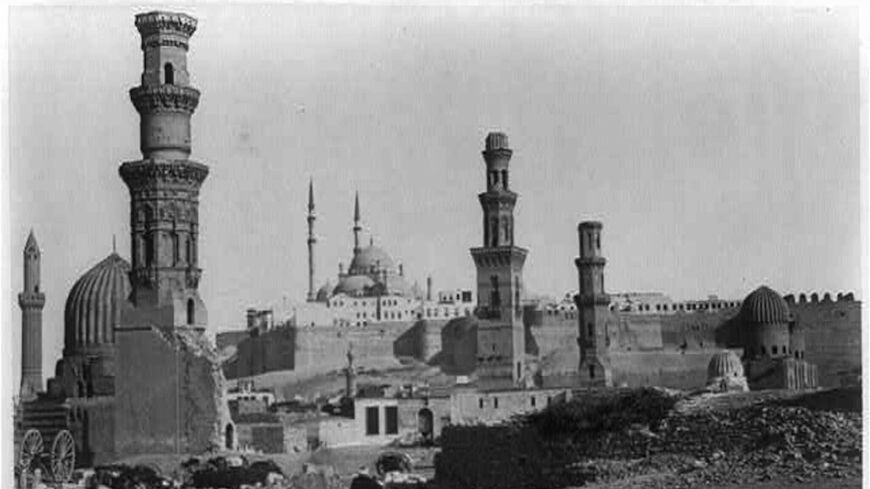 An image of the Cairo citadel, 1858-1890. 