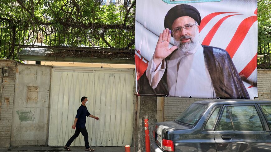 Ebrahim Raisi campaign poster in Tehran