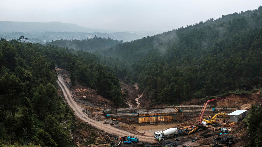View of the construction site of a dam at the Entoto Park, Addis Ababa, Ethiopia, Sept. 22, 2020.