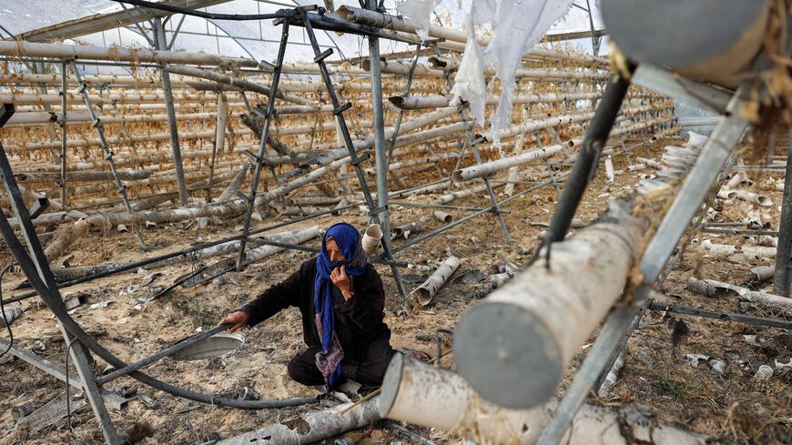 destroyed Beit Lahia hydroponics operation