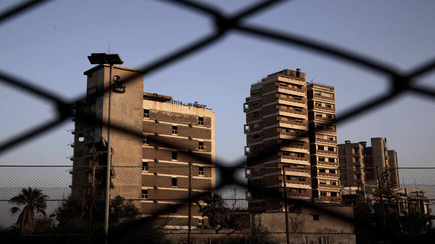 A view of deserted buildings in the tourist area of Varosha, in the fenced-off area of Famagusta, in the Turkish-occupied north of the divided eastern Mediterranean island of Cyprus, Nov. 02,2013. 
