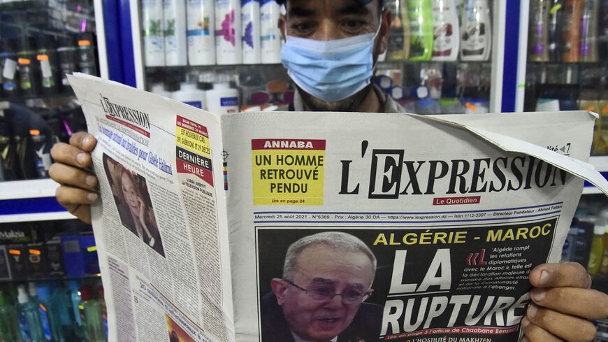 Algerian newspapers announces break in Algerian-Moroccan relations