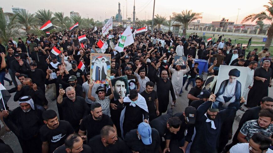 Sadr backers march