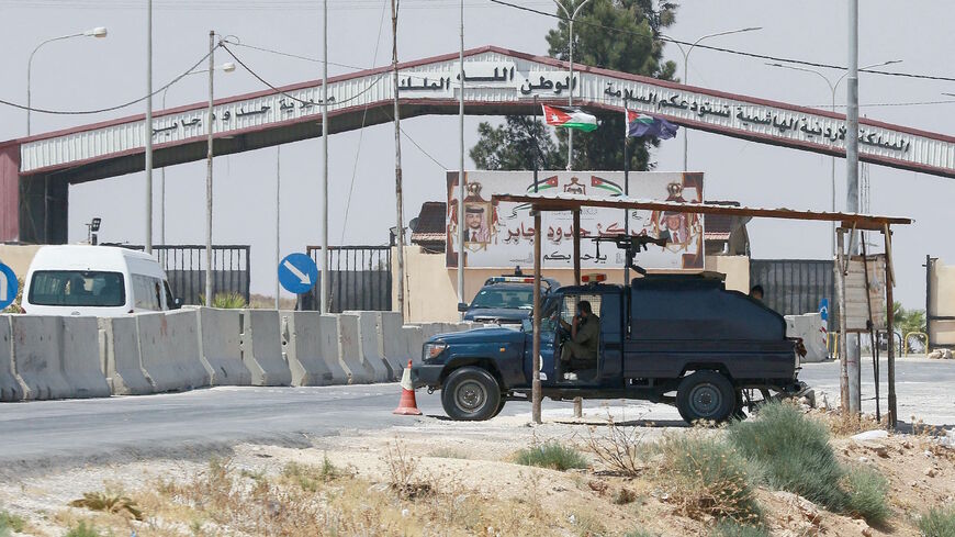 A picture shows a view of the closed Jaber/Nassib border post at Jordan's border with Syria, on Aug. 1, 2021. 