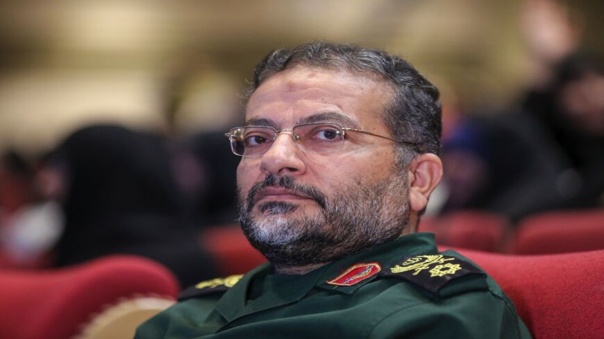 Gholamreza Soleimani, a senior officer in the Islamic Revolutionary Guard Corps who commands Basij forces, attends a gathering during Basij Week in Tehran Nov. 24, 2019. 