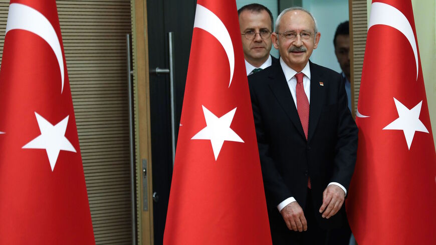 Turkey's main opposition Republican People's Party (CHP) leader Kemal Kilicdaroglu arrives to hold a news conference in Ankara, Turkey on June 26, 2018. 