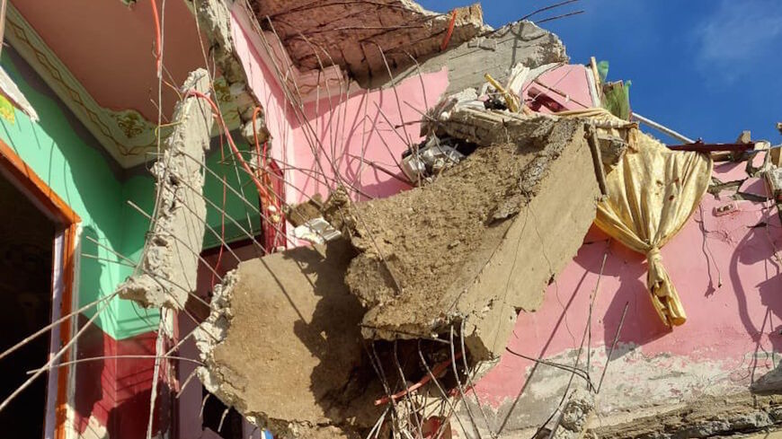 The building collapse left three children dead.