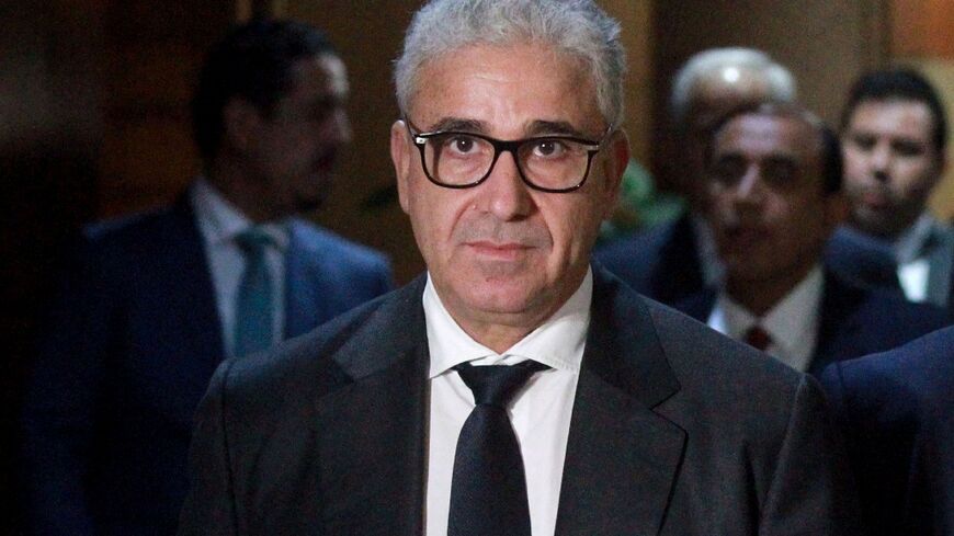 A file picture shows former Libyan interior minister Fathi Bashagha, who has been appointed prime minister by the country's eastern-based parliament
