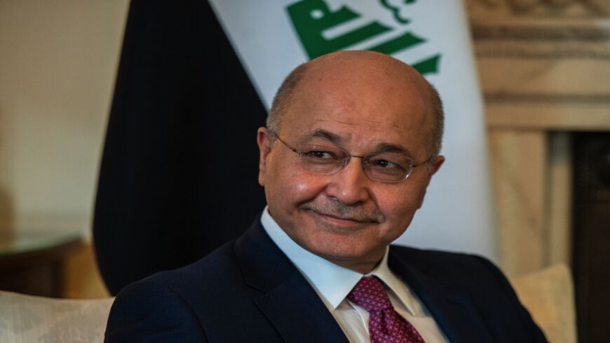 President of Iraq Barham Salih on June 25, 2019, in London, England.